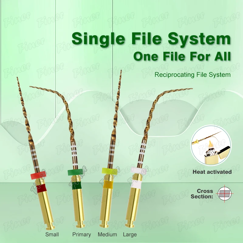 

Dental Rotary Endo Files Reciprocating Endodontic Wave Gold Niti Endo One Files for Endodontic Root Canal Preparation