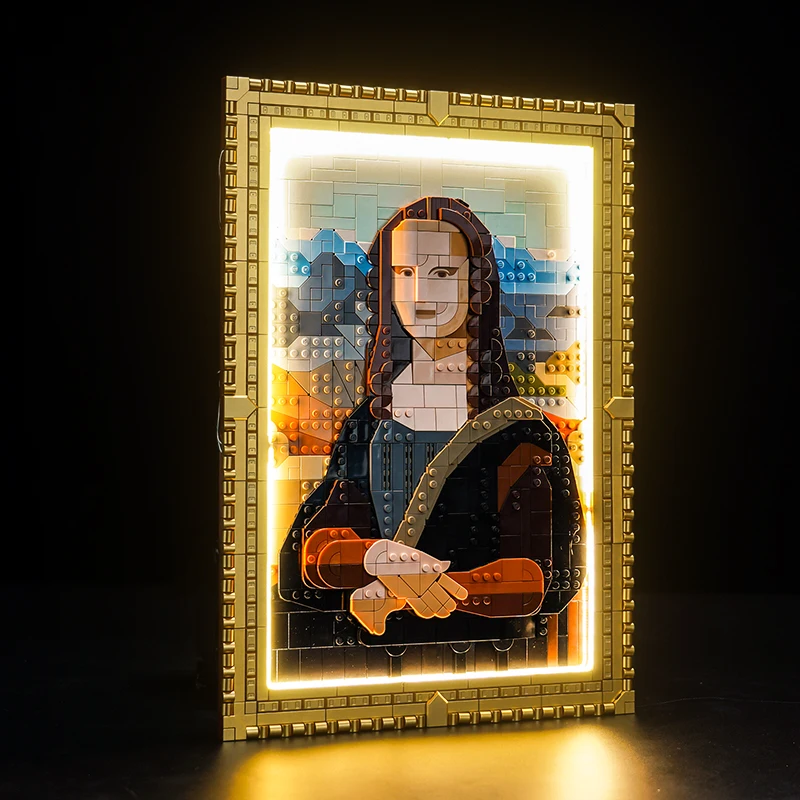 Lazishi LED lighting 31213 set suitable for Mona Lisa building block gift (excluding building blocks)