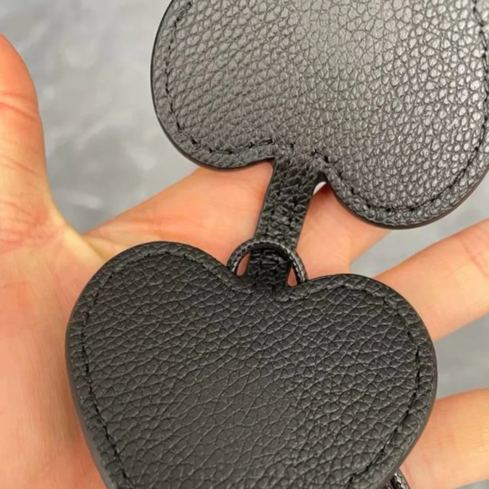 분실 방지 하트 자석 안경 가방 선글라스 보관 목걸이 PU 가죽 끈 안경 클립 정리함