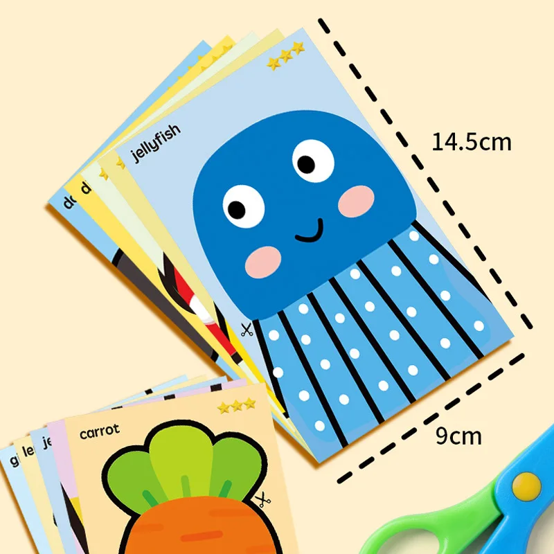 Children's handmade Paper Cuttings children's interesting origami set parent-child interaction puzzle early education toys