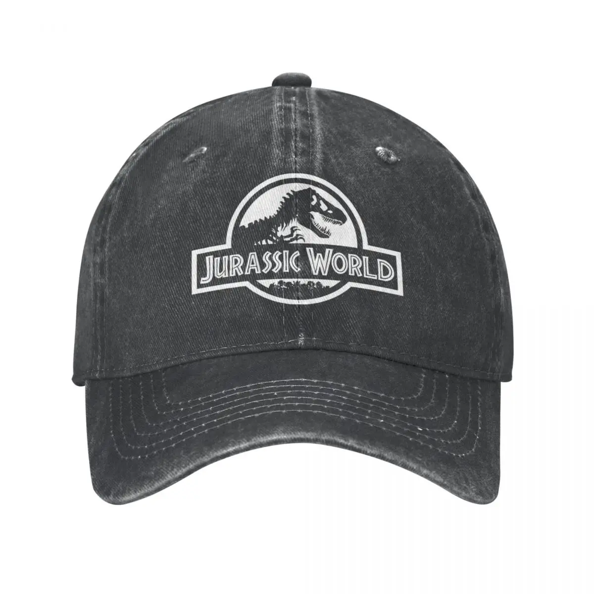 

Jurassic Park Men Women Baseball Cap Distressed Denim Washed Caps Hat Vintage Outdoor Workouts Adjustable Fit Snapback Hat