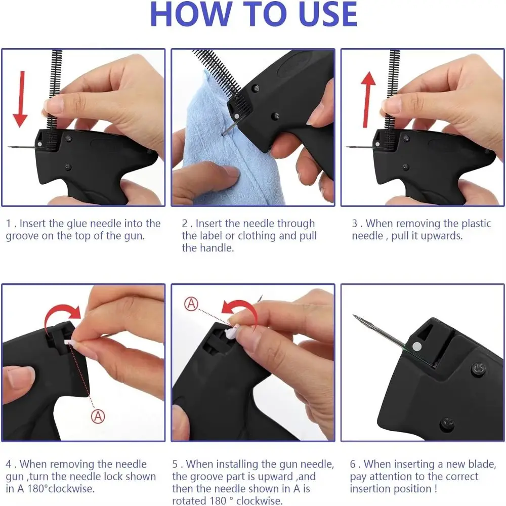 Fine Needle Tagging Tool Set Multi-Purpose Fast Labeling Tool Complete Kit Simple To Operate Price Tag Applicator