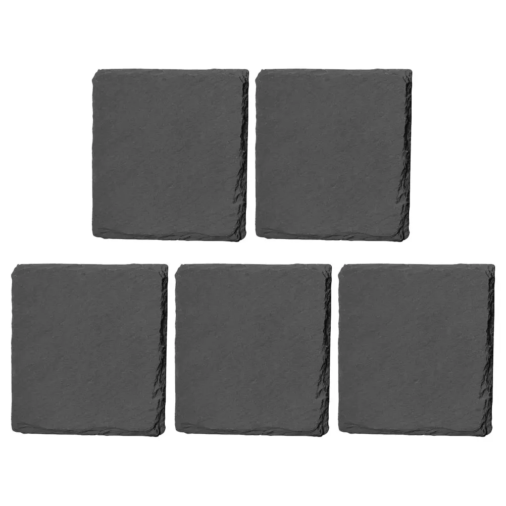 

5Pcs Coasters Irregular Edges Square AntiSkid Cup Mats for Coffee Tea Wine Glasses Easy Clean Durability Household