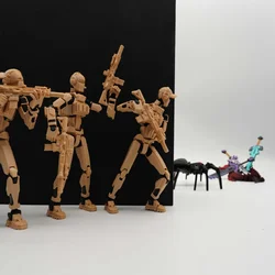3d Printed Lucky 13 Army Team Posable Figure Unpainted Highly Articulated Military Doll Model for Customization and Collecting