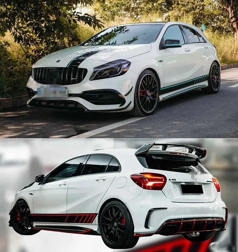 

car Vinyl stickers FOR Mercedes-Benz A45 AMG GLA 45 200 220 body hood roof tail custom decal accessories