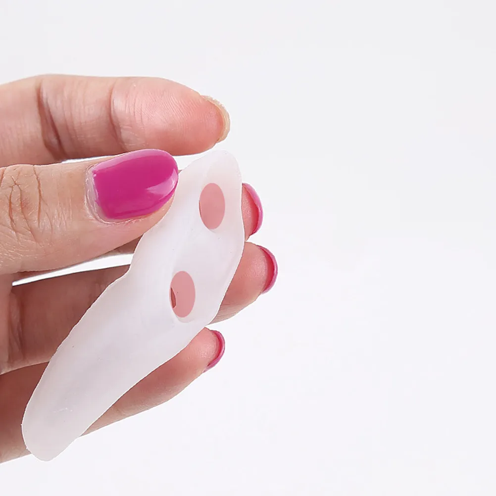 

2Pcs Toe Separator Double Ring Gel Silicone Bunion Toe Spreader for Overlapping Toes Hammer Toes Yoga Pilates Fitness