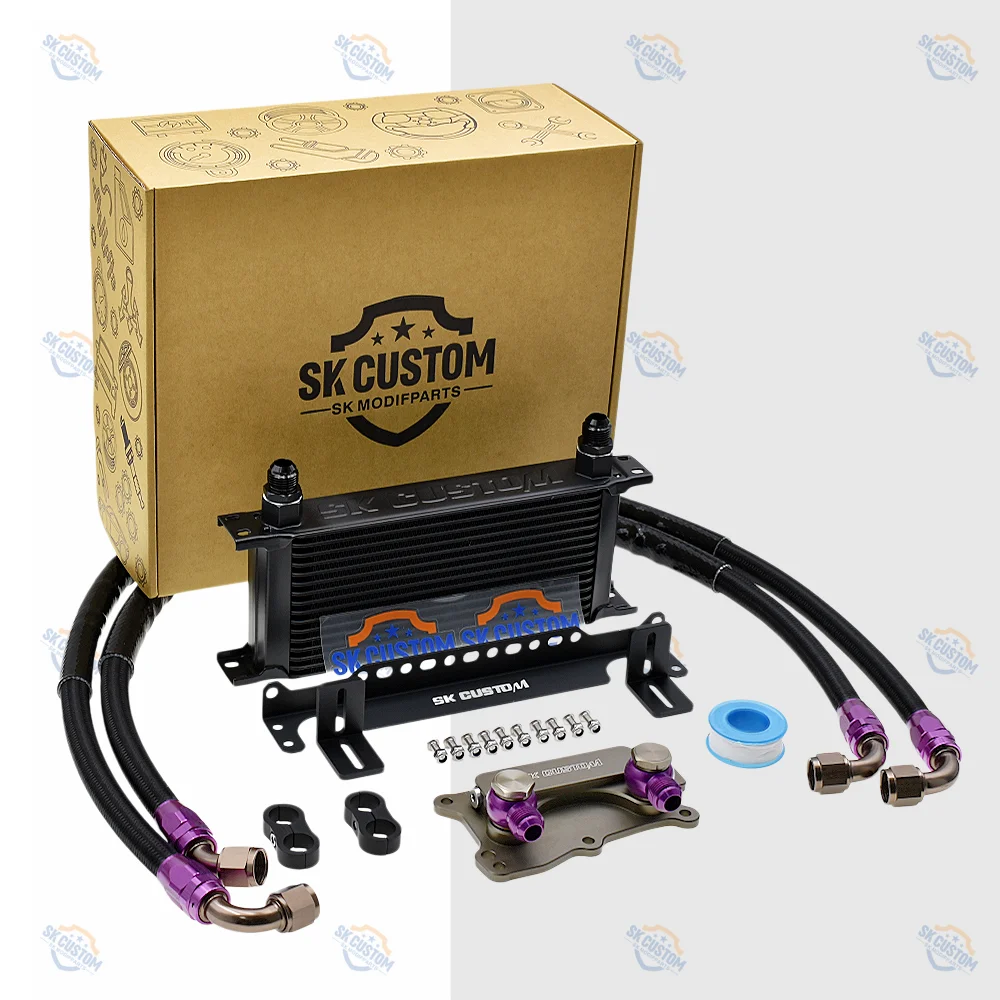 

SK CUSTOM For Mercedes-Benz M273 V8 full series M272 V6 full series engine oil cooler kit Engine cooling system accessories