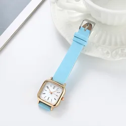 Reloj Mujer 2023 Fashion Diamond Square Watches Women Leather Quartz Watch Elegant Retro Womens Wrist Watch Relogio Feminino