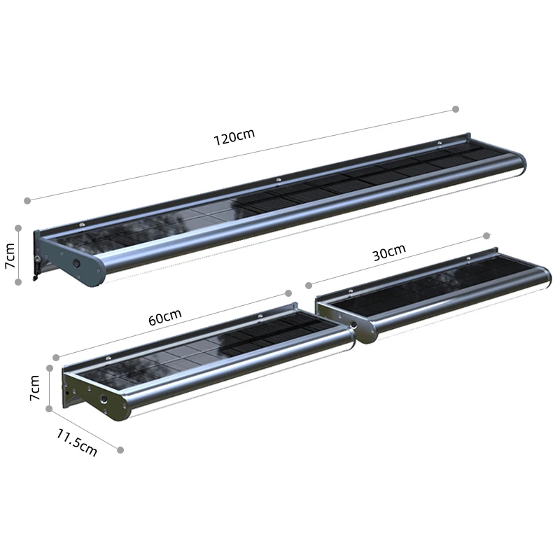 Solar Signboard Light Solar Wall Light Aluminum Tube 60cm 12000mAh Advertisement Outdoor Lighting