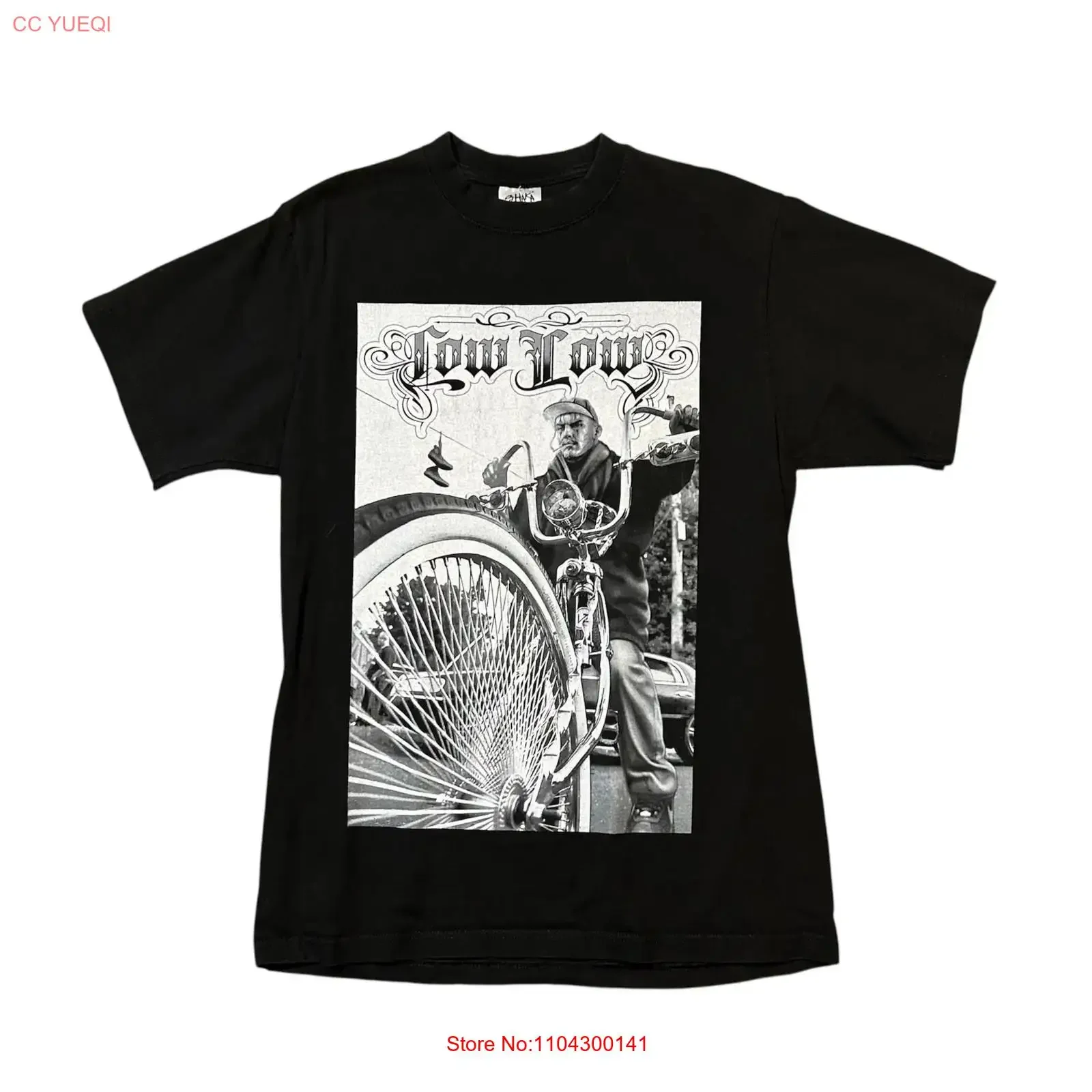 Vintage Y2K Low Rider Bike Cholo Mens Large Shaka Wear T Shirt vintage Washed streetwear Casual designer clothes Slightly homme