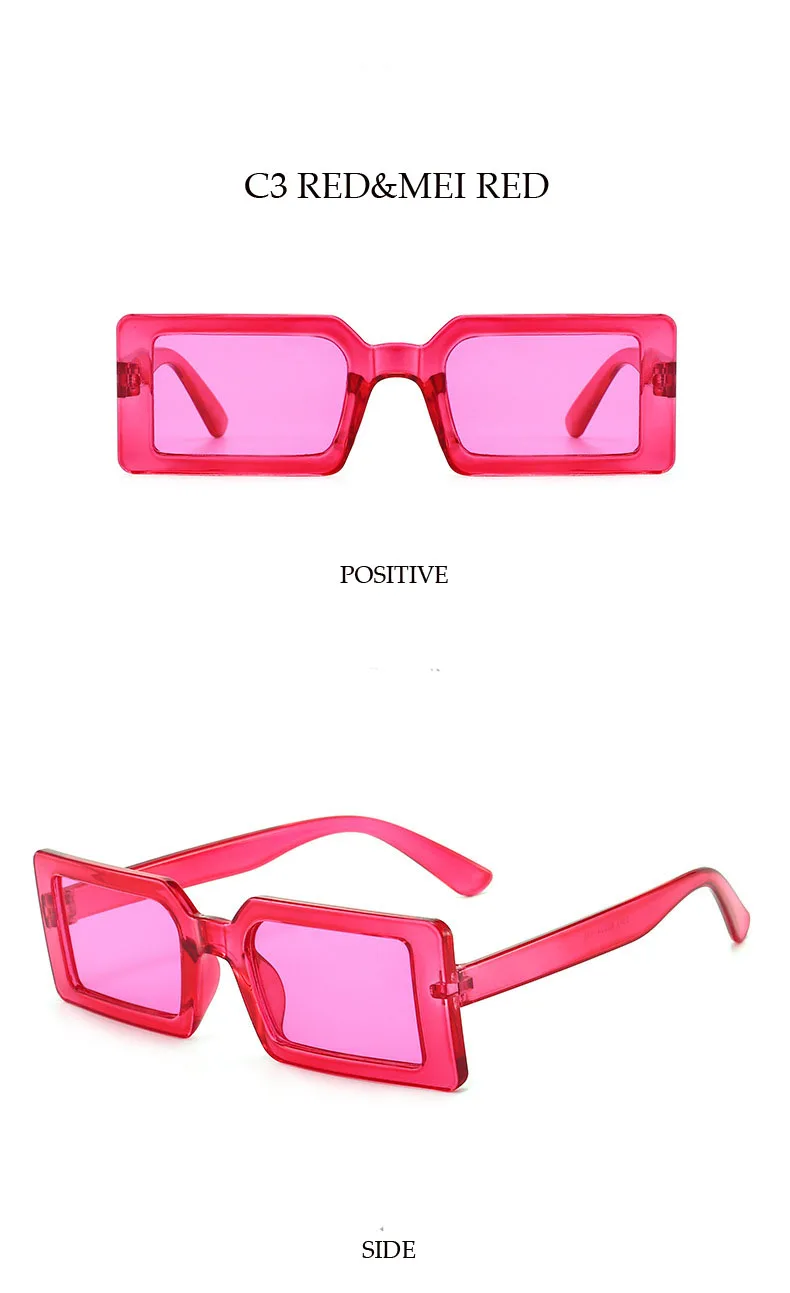 Quadratische Sonnenbrille für Damen, Kleine Rechteckige Sonnenbrille für Damen/Herren, Vintage Retro-Brillen für Frauen – Detail 7