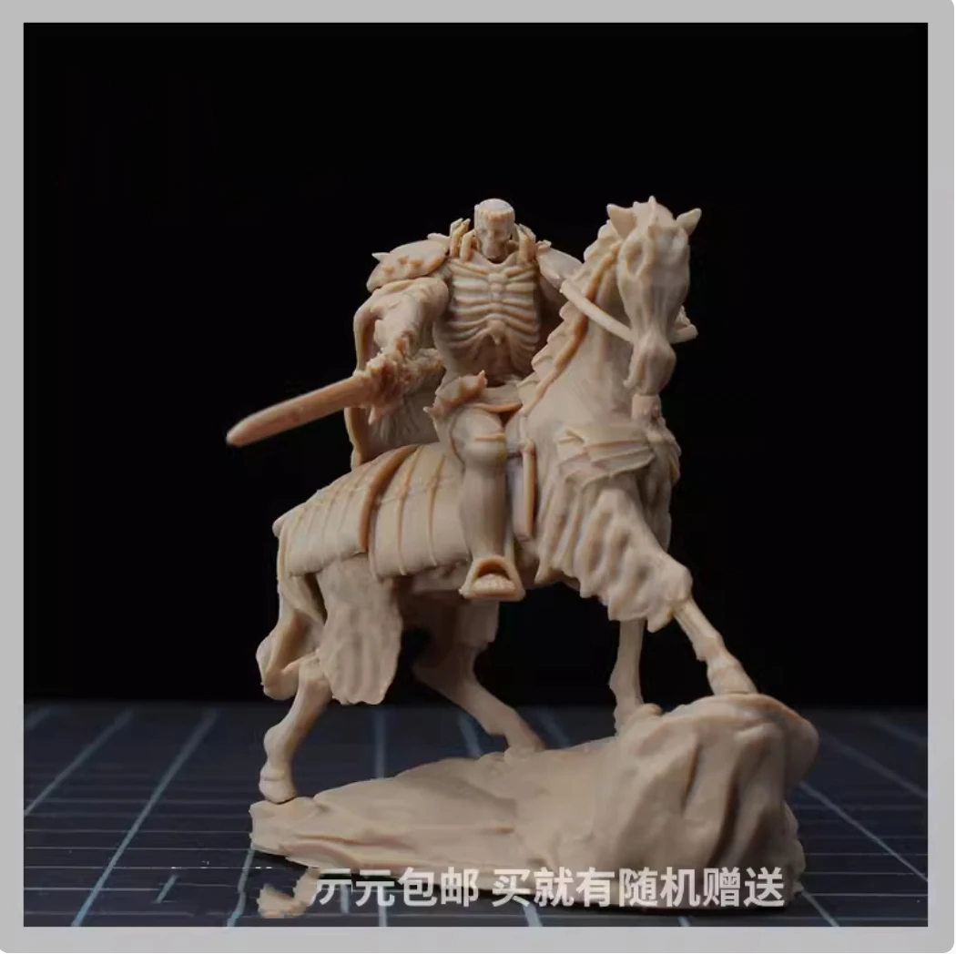 

Resin 1/64 1/43 Scale Horseman Miniature Figure Model Scene Props Micro Creative Photography Handmade DIY Pain