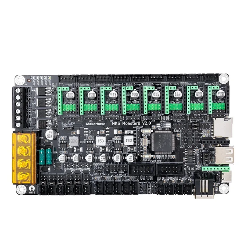 Avanzado para MKS Monster8 V2 para placa de Control de impresora 3D de 32 bits con 8 controladores TMC2209 para Voron VS Spider Octopus