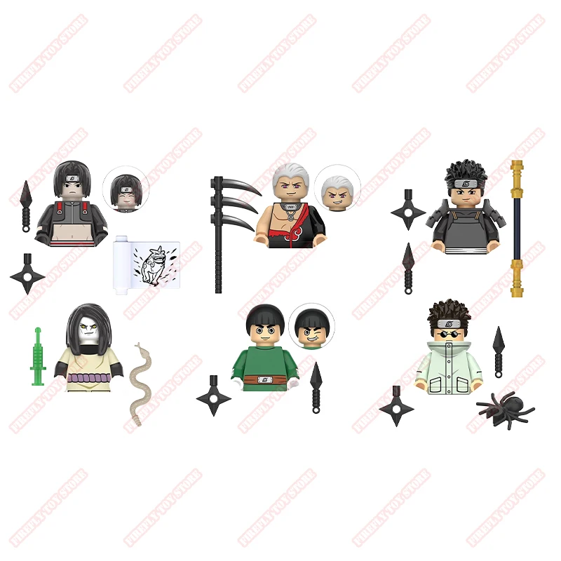 Naruto Animation Game Peripheral Toys Gaara Itachi Hidan Kakashi Obito Kisame Small Doll Anime Action Model Figures Collection - Image 3