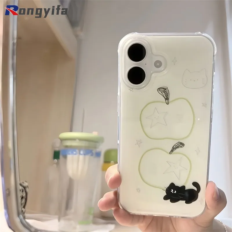 Ins Style Cat Casing For OnePlus 15 13T 12 11R 10R ACE 5 Racing Ultra 3V 2V Pro Nord CE4 Lite CE3 N200 N30 N20 SE Cover