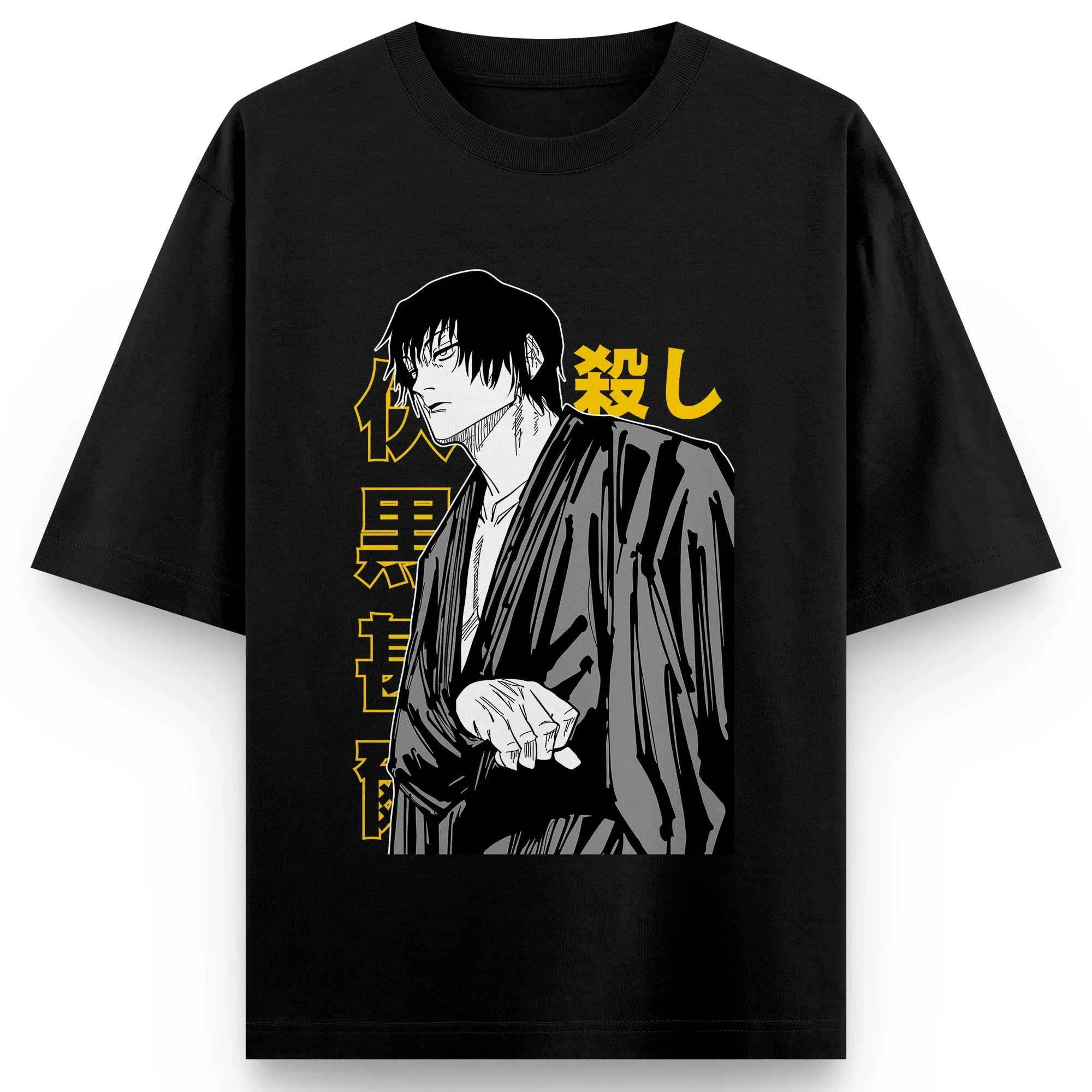Jujutsu Kaisen Toji Fushiguro Sorcerer Killer Black T Shirt Men Cotton Casual Short Sleeve Summer Anime Graphic Print Streetwear