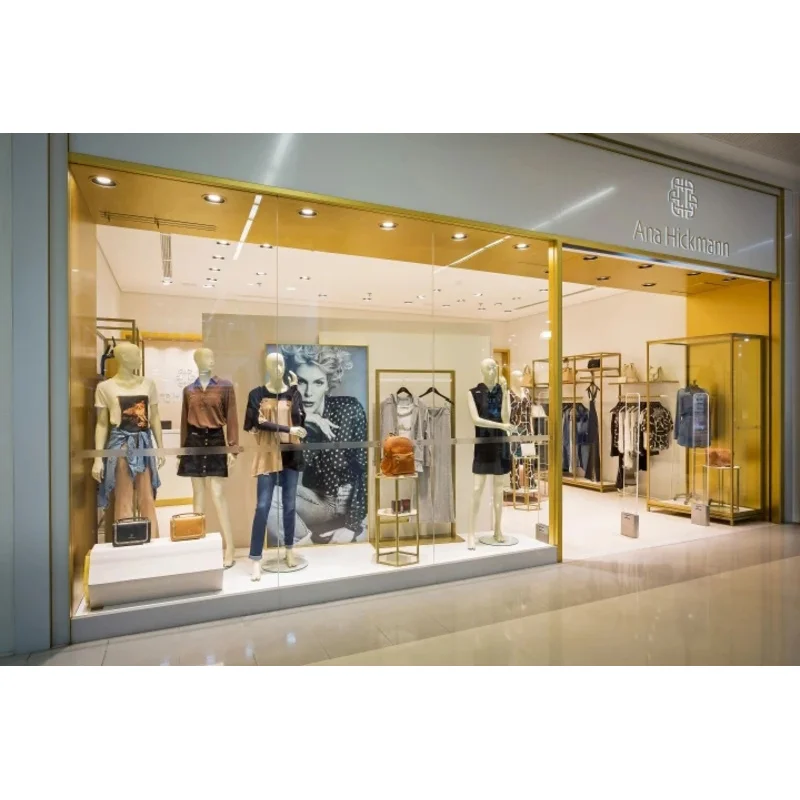 custom.Italy Project Apparel Display Equipment Woman Clothes Shop Fixture Design