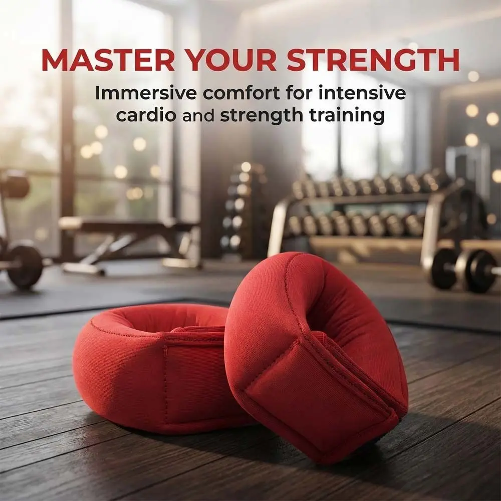 

2 шт. утяжелители для лодыжек и запястий весом 1 фунт, удобный дизайн, дышащий материал, прочная конструкция, для фитнеса