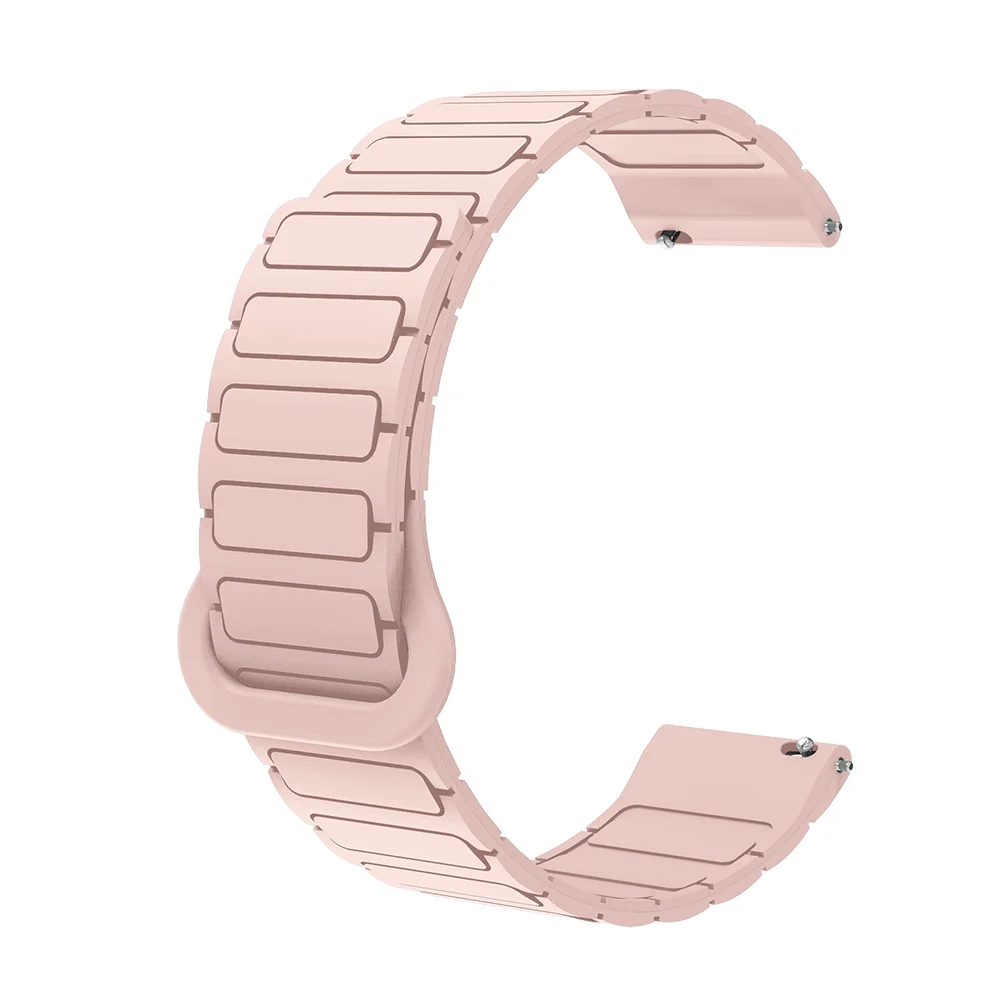 

22mm Magnetic Watch Strap For OPPO Watch X Armor Style Quick Release Breathable Skin-friendly Silicone Wristband For Men Women