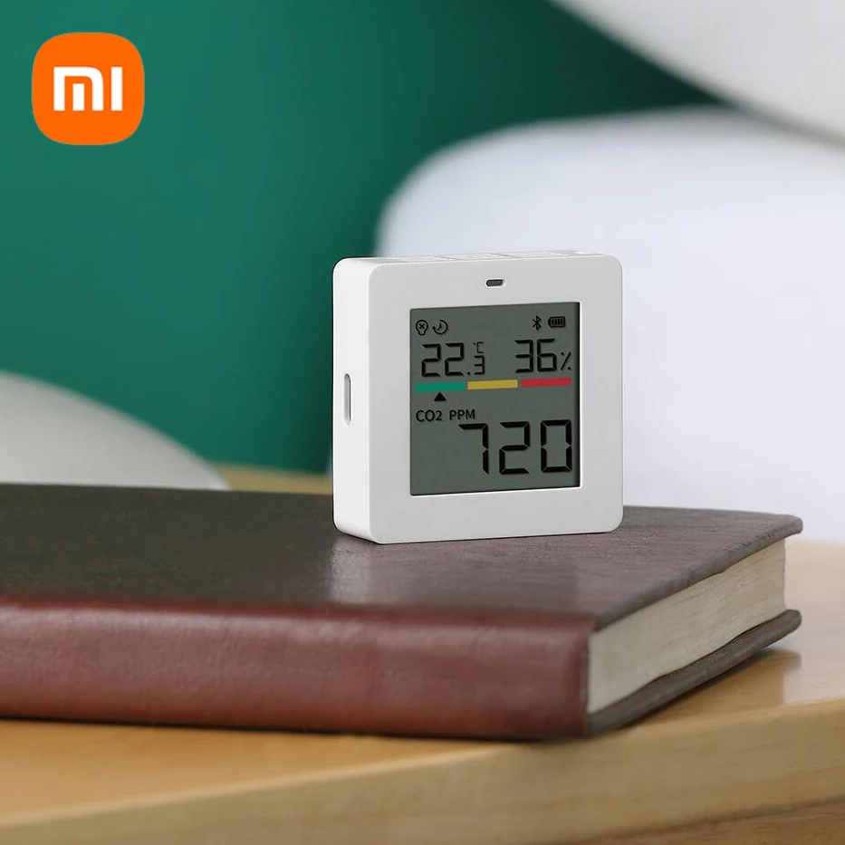 Xiaomi Miaomiaoce Mini Air Quality CO2 Detector Monitor Electric Digital Hygrometer Thermometer Weather Station Clocks Household