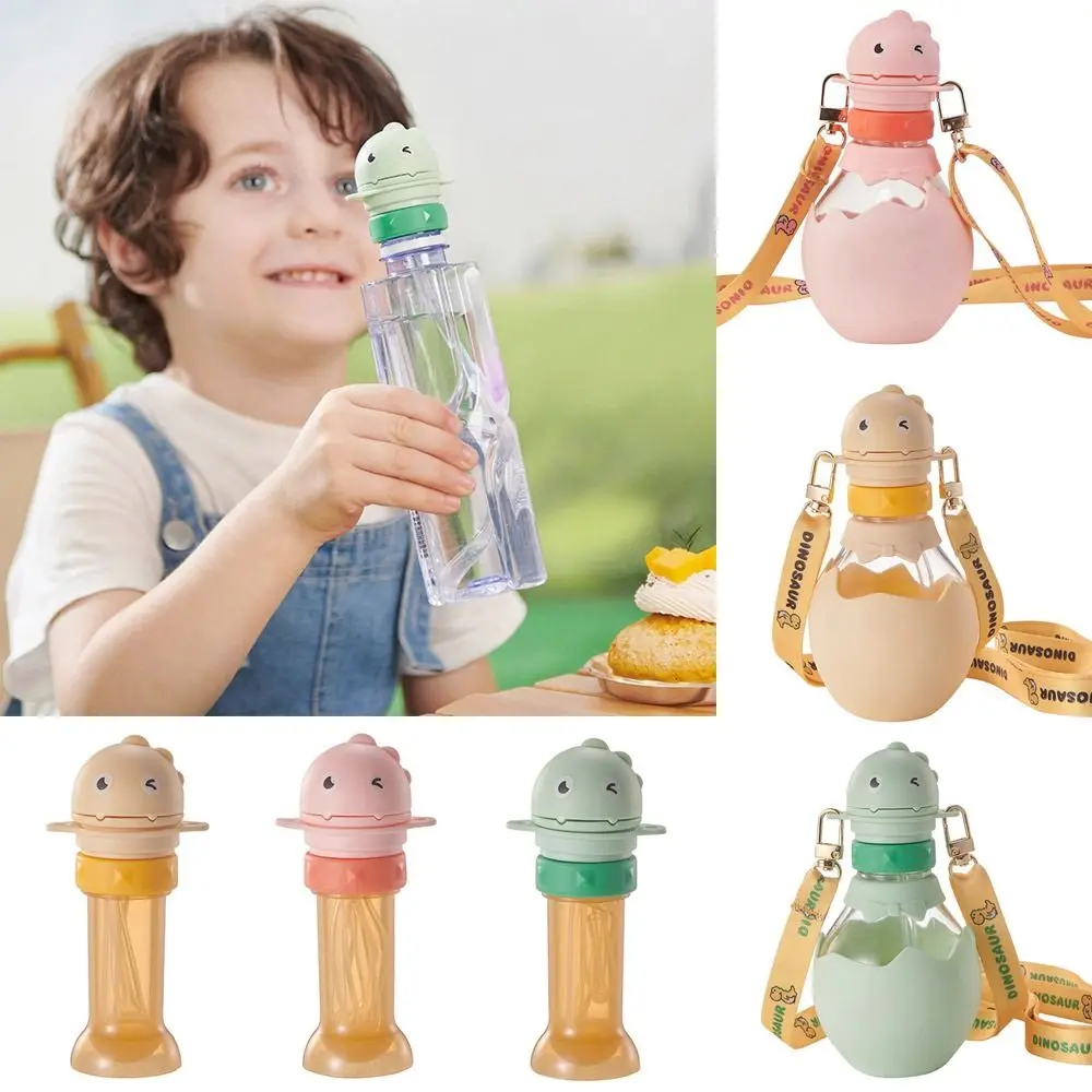 2 In1 Baby Drink Sippy Lid Portable Anti Choking With Straps Silicone Straw Bottle Drinkware Accessory Bottle Replacement Lid