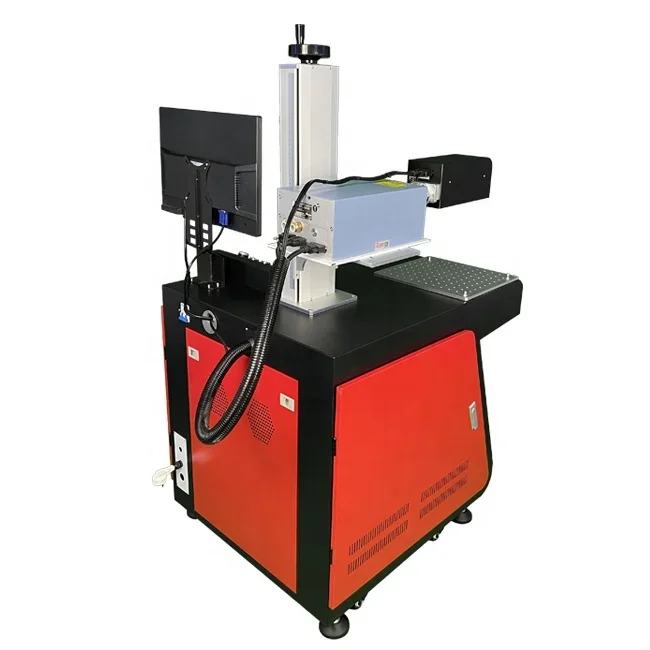 Fiber UV 3W 5W 10W Huaray Jpt Davi Lazer Source Wood Plastic Glass Stone And Metal UV  marking machine For One-stop Service