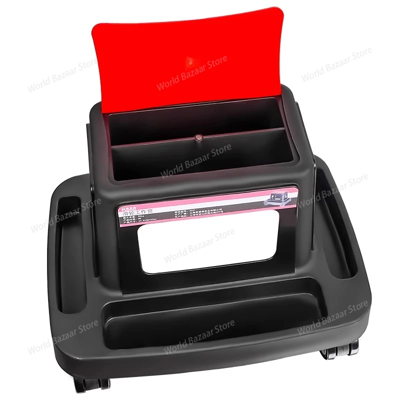 

For Car repair flatbed, swivel wheel, car repair folding scooter, thickened dual-purpose work stool, special tools for auto