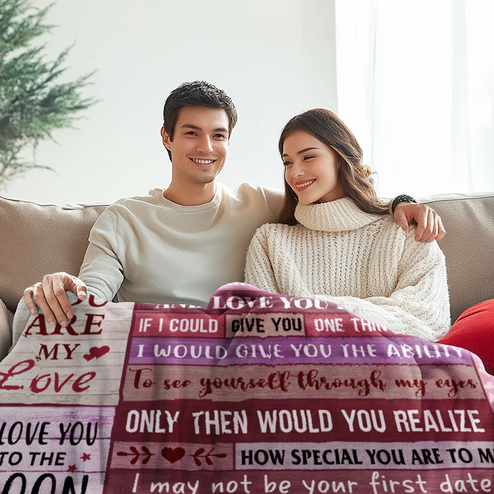 

To My Girlfriend Blanket Girlfriend Gifts I Love You Sweet Throw Blankets Birthday Gifts for Her Anniversary Soft Blankets