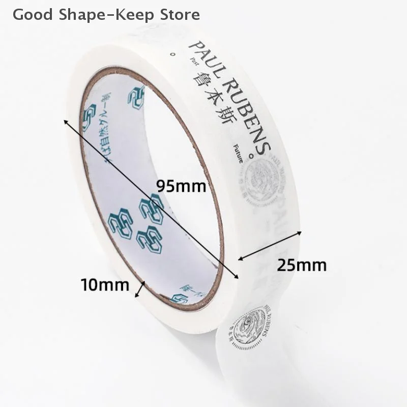 1PC Rubens Watercolor Masking Tape 25mmx20m Lakban untuk Sketsa Lukisan Cat Minyak Seniman Washi Tape Fiksasi Sketsa Lakban Tanpa Jejak