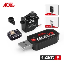AGFRC A11CLS V3 Micro Digital servo Super Speed 1.4KG Coreless Programmable motor Servo For 1/28 1/27 1/24 1/18 Mini Z Cars Boat