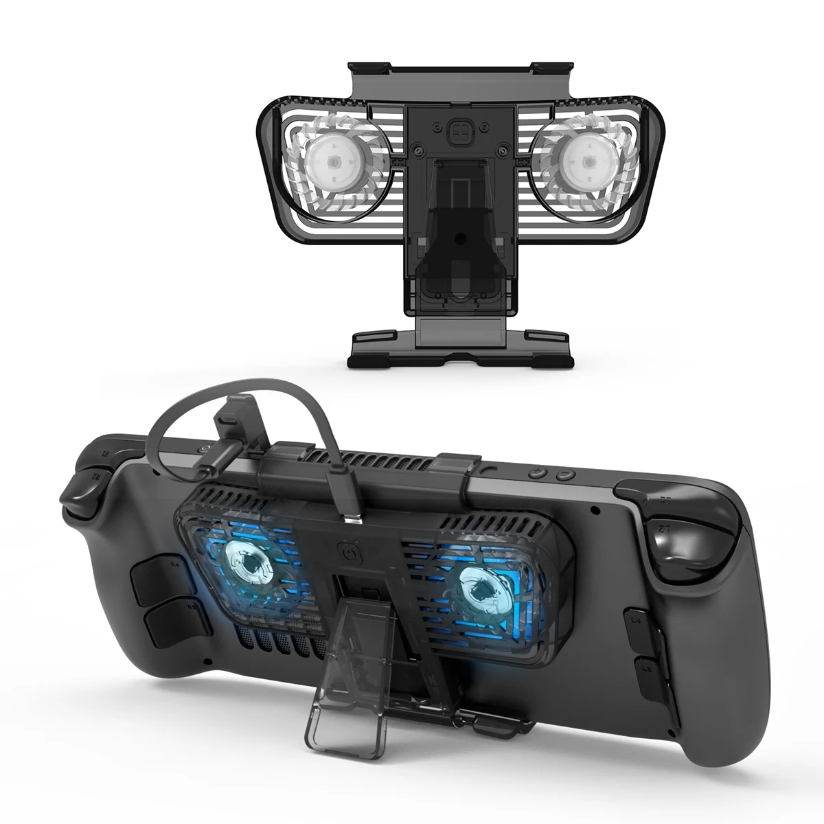 

Highly Recommended.Cooling Fan with Bracket for Steam Deck Game Console