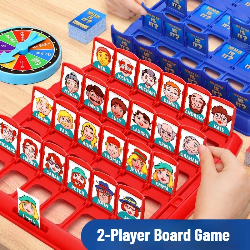 

Guess Who I Am Puzzle Game Two Person Interactive Portable Tray Puzzle Board Game Suitable for Children