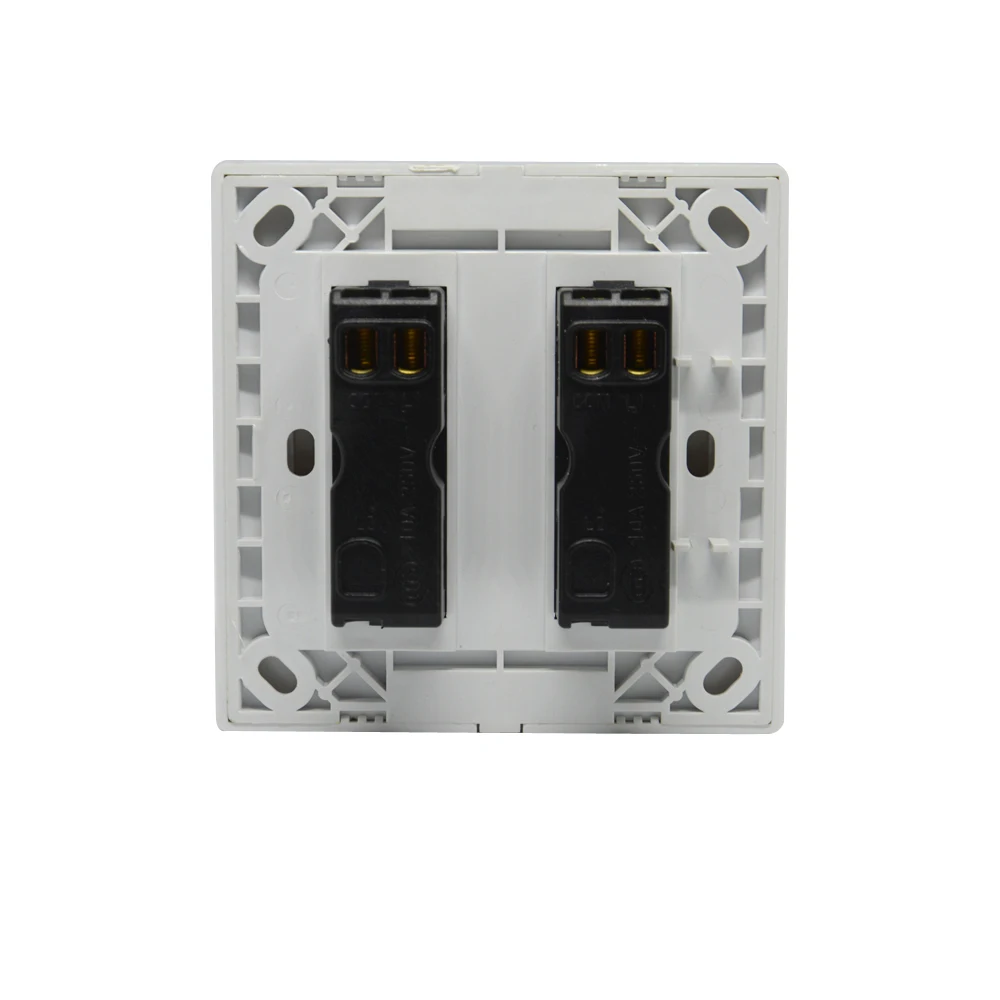 10 Stuks Indoor Wandmontage Plastic Deur Exit Knop Witte Kleur Toegangscontrole Systeem Accessoires Release Wandschakelaar 10A 250V