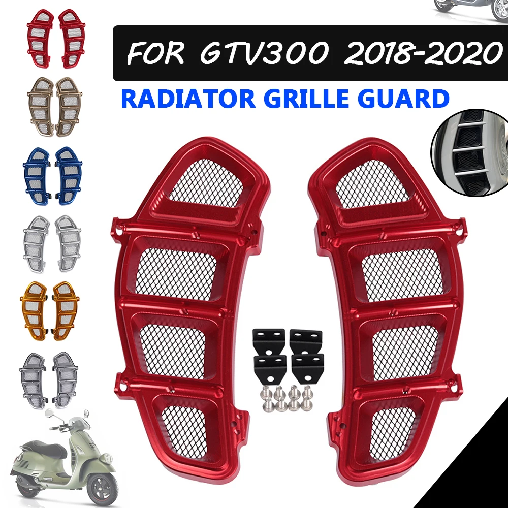 For VESPA GTV300 GTV 300 2018 2019 2020 Motorcycle Accessories Radiator Guard Protector Grille Grill Cover Mesh Protection Net