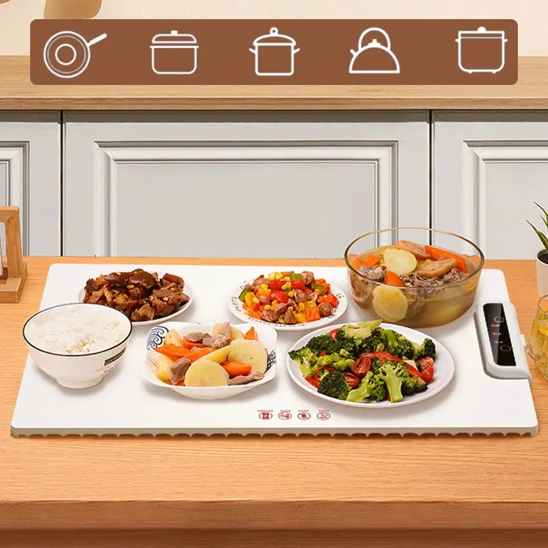 Fast Heating Food Electric Warming Tray Multifunctional Kitchen Home Table Constant Temperature Heating Plate Kitchen Tools