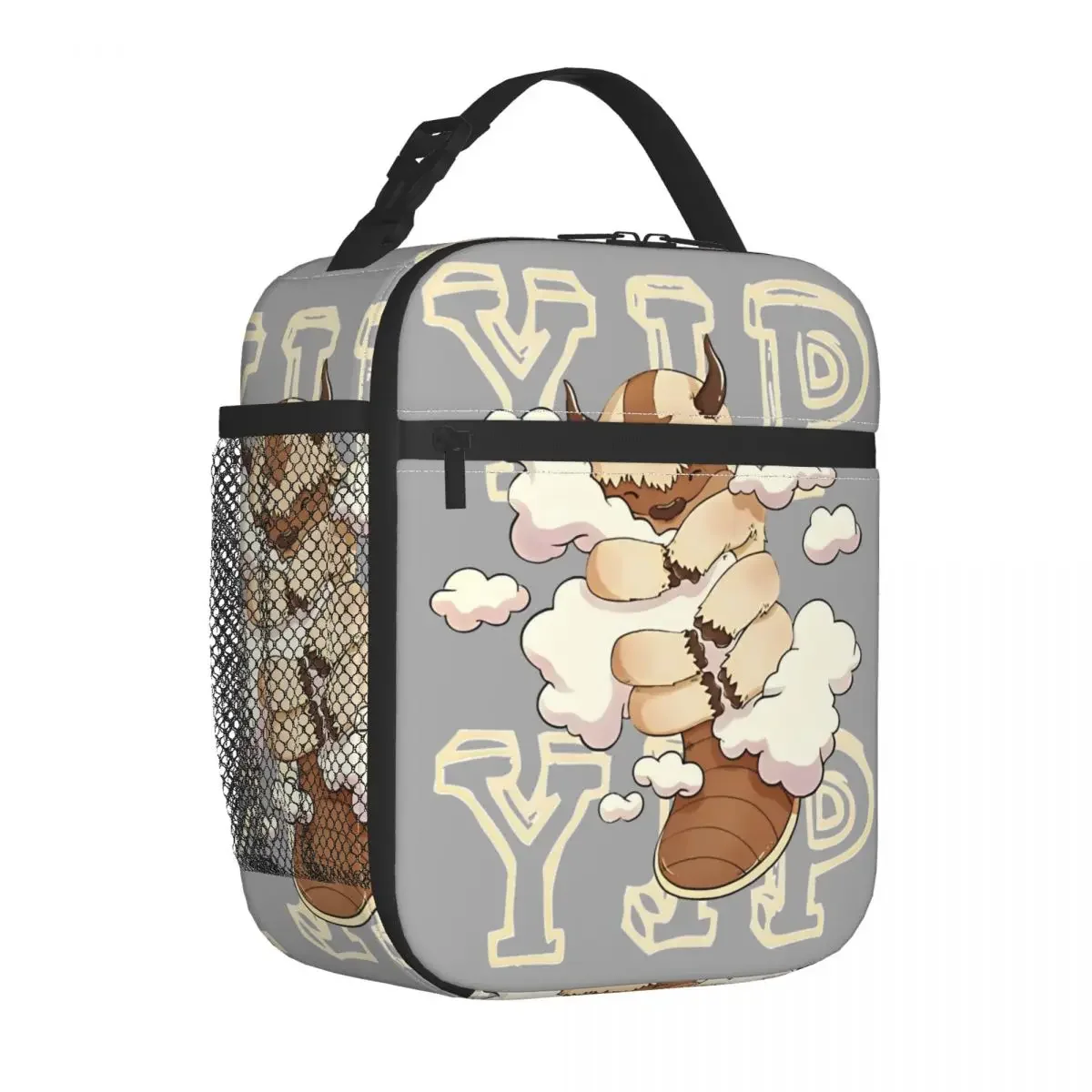 Appa Insulated Lunch Bag High Capacity Avatar The Last Airbender Meal Container Cooler Bag Tote Lunch Box Work Outdoor Girl Boy