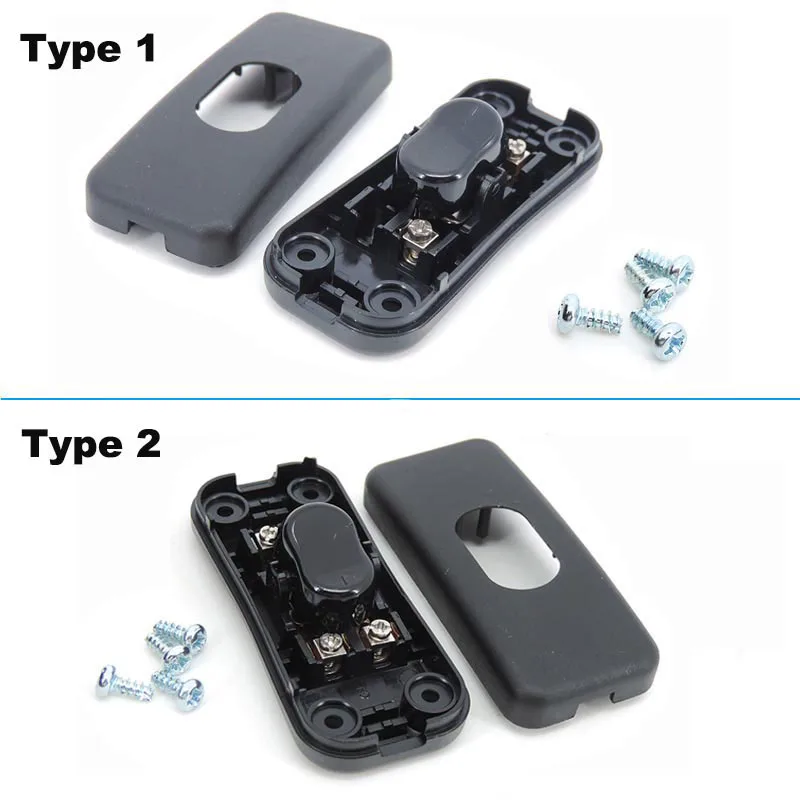 테이블 램프 책상 조명용 303 스위치, 실용적인 클래식 블랙 인라인 ON/OFF, LED 코드 케이블 스위치, 전기 액세서리, c1, 2 개