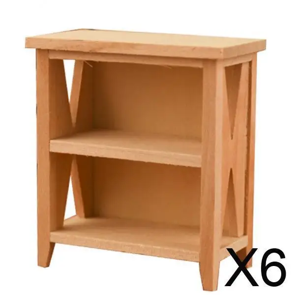 

Miniature Dollhouse Storage Rack Furniture 1 12 Scale Wood Shelf for Living Room Kitchen Decor Playhouse