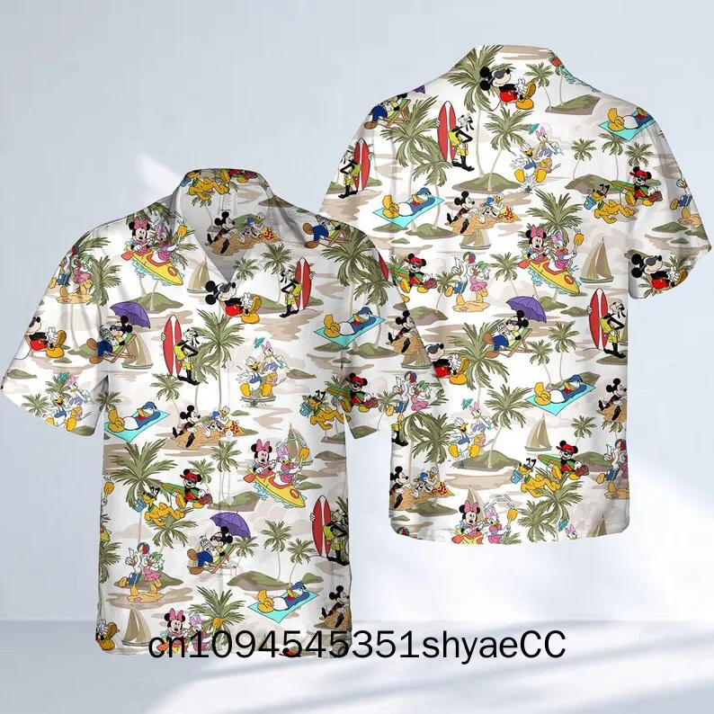 Mickey Mouse Hawaii Shirt, Disney Trip Button Shirt, Disneyland Hawaiian Shirt, Magic Kingdom Shirt, Cartoon Movie Tee, Gift For