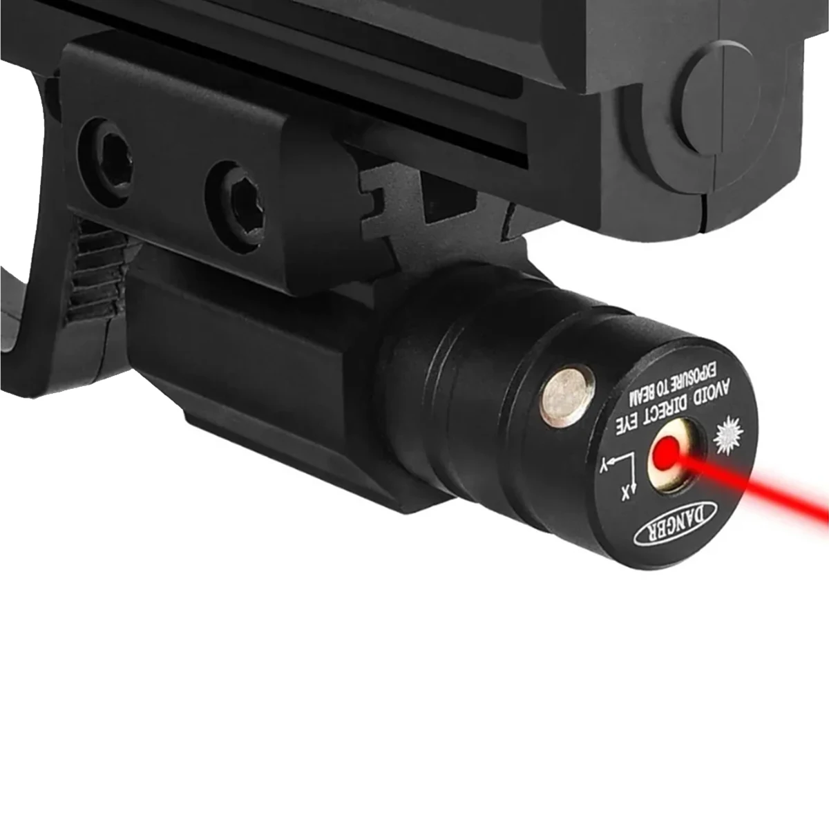 ยุทธวิธี Red Green Dot Laser Sight Pointer ปรับ 11 มม.20 มม.Picatinny Rail Mount ปืนไรเฟิล Glock 17 19 พร้อมแบตเตอรี่