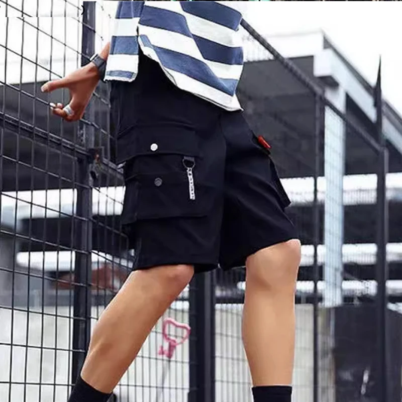 Cargo Shorts Men\'s fashion summer ins casual casual pants students trend port wind pants