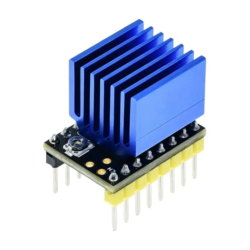 A74E-TMC2209 Module With Heat Sink For 3D Printer Stepper Motor Driver 2A Silent Operation 256 Microsteps Subdivision