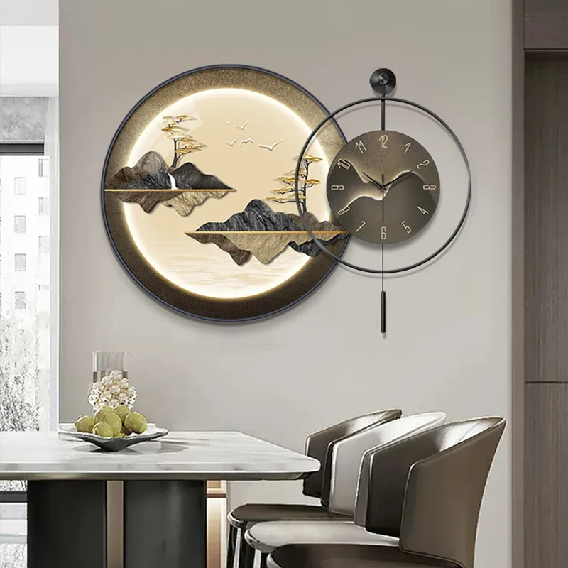 Luminous Silent Wall Clocks Digital Norse Modern Design Wall Clocks Digital Aesthetics Reloj Pared Salon Grande Home Decoration