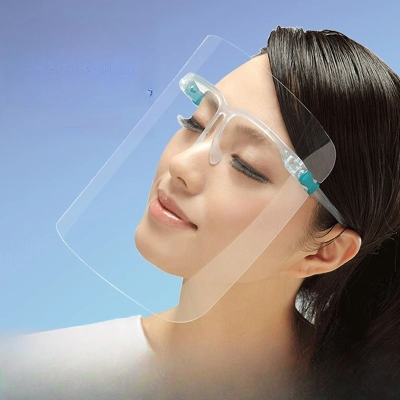 

Kitchen Transparent Face Shield Anti-Oil Onion Goggles Dust-Proof Face Protective Mask Mascarilla Reutilizable Cooking Tools