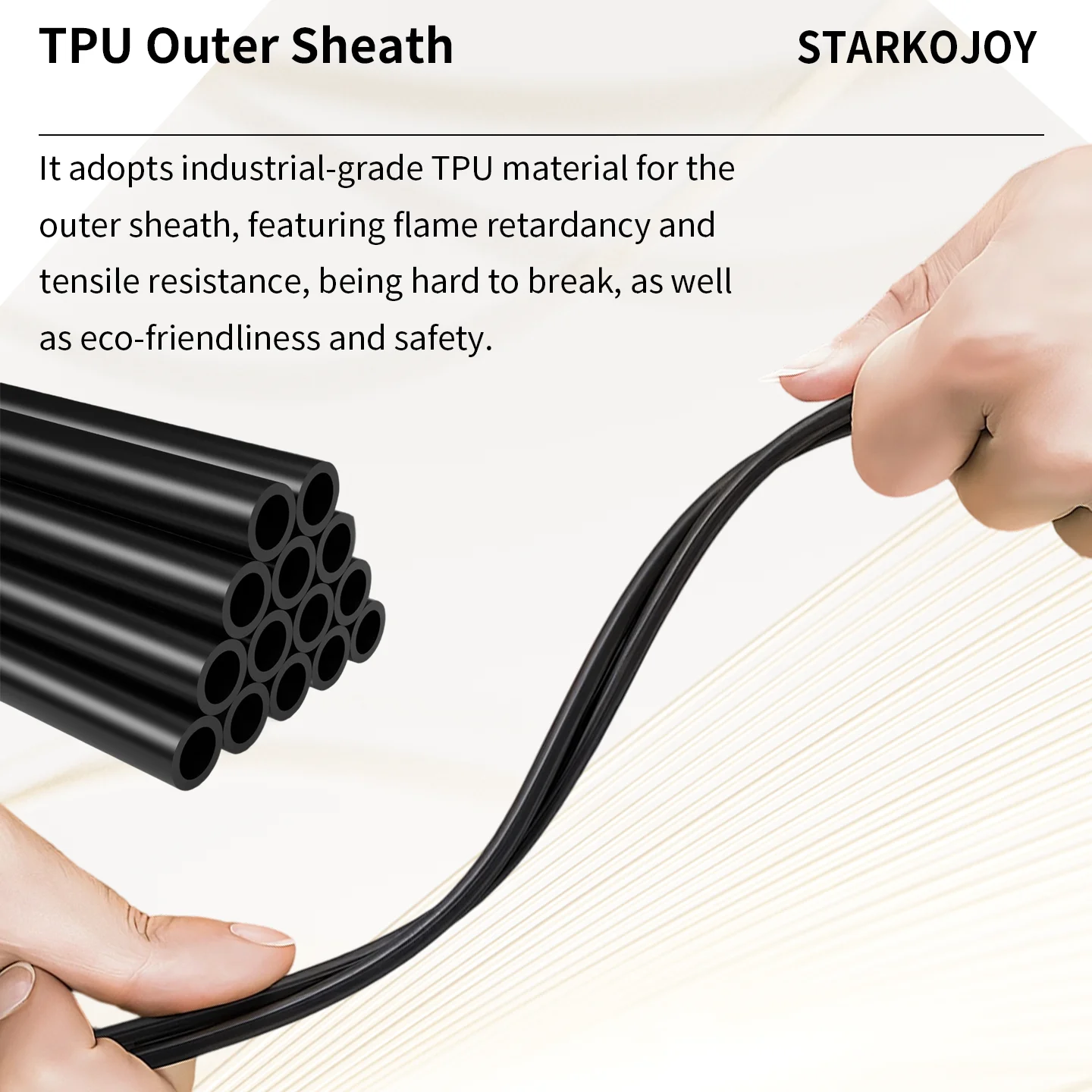 Kabel światłowodowy TPU w pancernym wykończeniu, jednomodowy, 2/4/6/8 żyłowy, z szpulą PCD310, SM 5.0MM LC/SC/FC/ST/UPC, 100m — zdjęcie produktu 4