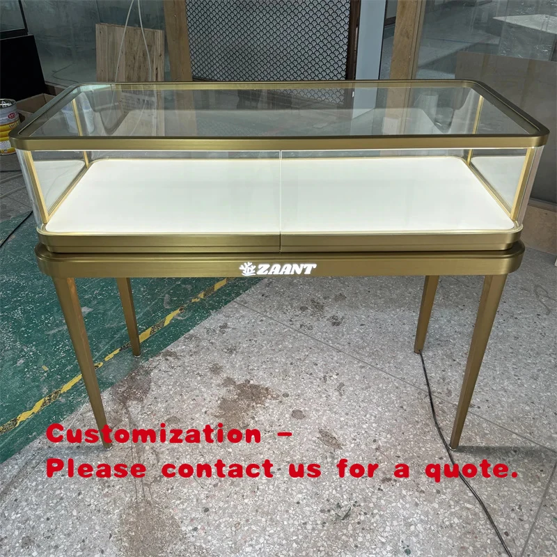 

custom.Boutique Cabinet Jewelry Display showcase Jewelry Counter Display Metal Stainless Steel Jewellery showcase Display