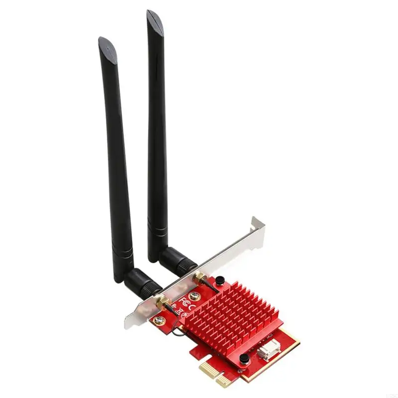 

U55C 3000Mbps WiFi 6 PCIE Wireless WiFi Adapter Bluetooth-compatible 5.1 AX210 Dual Band 2.4G/5Ghz Wi-Fi Card