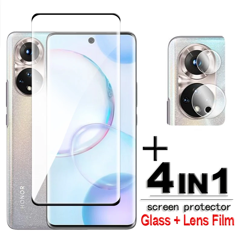 For Honor 50 Glass Honor 50 60 70 80 90 Pro Magic5 Pro Tempered Glass 3D Full Cover Curved Screen Protector Honor 50 Lens Film