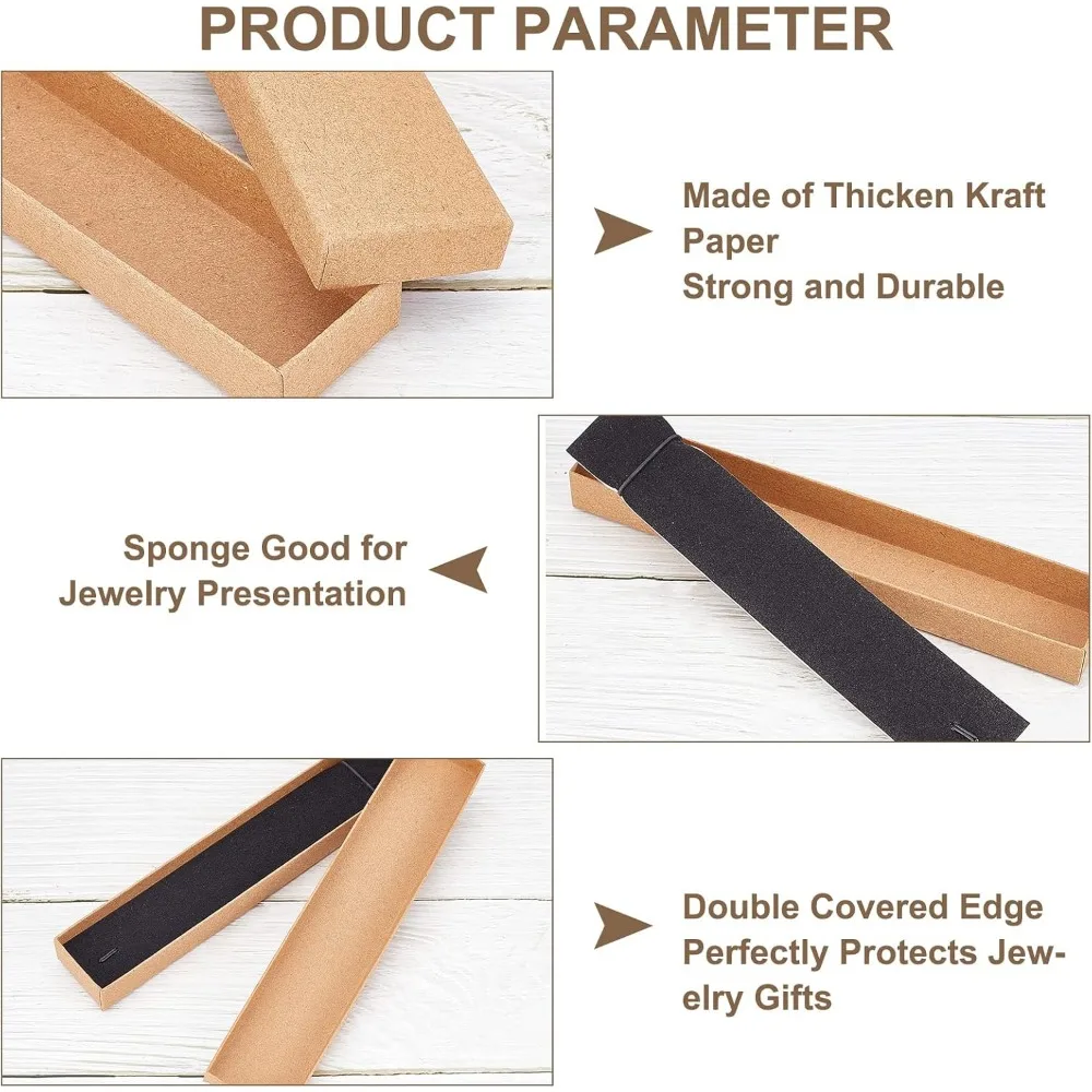 Kraft Paper Gift Boxes, 12 Pcs