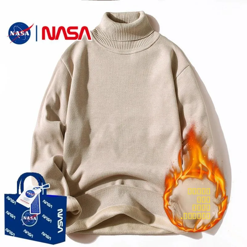 

Thiened вязаный свитер с высоким воротником, мужской повседневный цветной цельный Fce для отдыха, однотонный вязаный базовый свитер irt